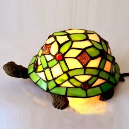 Tiffany Turtle glas-in-lood...