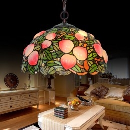 Peach Tiffany glas in lood...