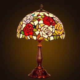 Tiffany Rose glas-in-lood...