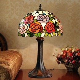 Tiffany Rose glas-in-lood...