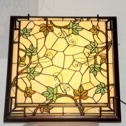 Retro Tiffany glas-in-lood...