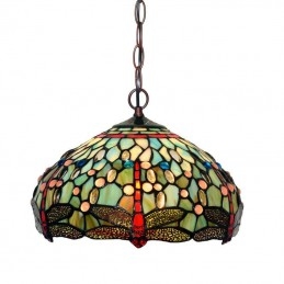 Retro Tiffany Glas-in-lood...