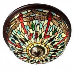 40cm rond Tiffany glas in...