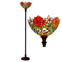 Tiffany Rose glas-in-lood...