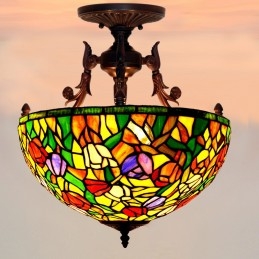 Tiffany glas-in-lood tulp...